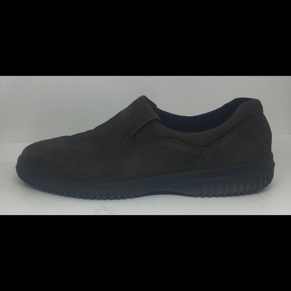 Ecco Soft Brown Leather Loafers Women's Size 8-8.5 - Picture 4 of 8